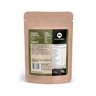 VEGAN PROTEIN NATURAL - caixa com 15 sachês de 30g