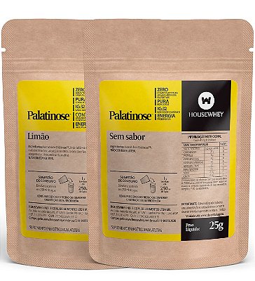 PALATINOSE -  LIMÃO E SEM SABOR - caixa mista  com 25 sachês de 25g