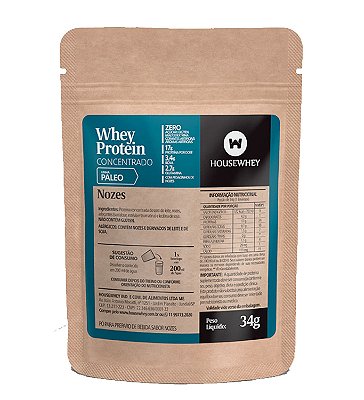 SACHÊ WHEY PROTEIN CONCENTRADO NOZES - 34g