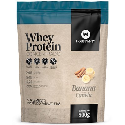 WHEY PROTEIN CONCENTRADO - BANANA COM CANELA - 900g