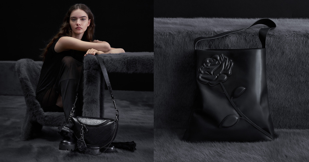 哥德風必備！Charles & Keith × Blvck Paris聯名系列全黑來襲，甜酷女孩秋冬穿搭零失誤