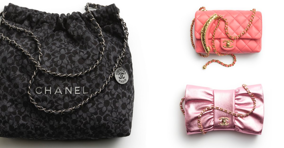 Chanel 2024秋冬前導系列10款包搶先曝光！22包換上花朵印花、經典口蓋包每款配色超保值，這款「蝴蝶結包」已被VIP鎖定！