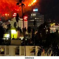 Apocalypse in LA: Wildfires force Irish model to pack, prepare, pray