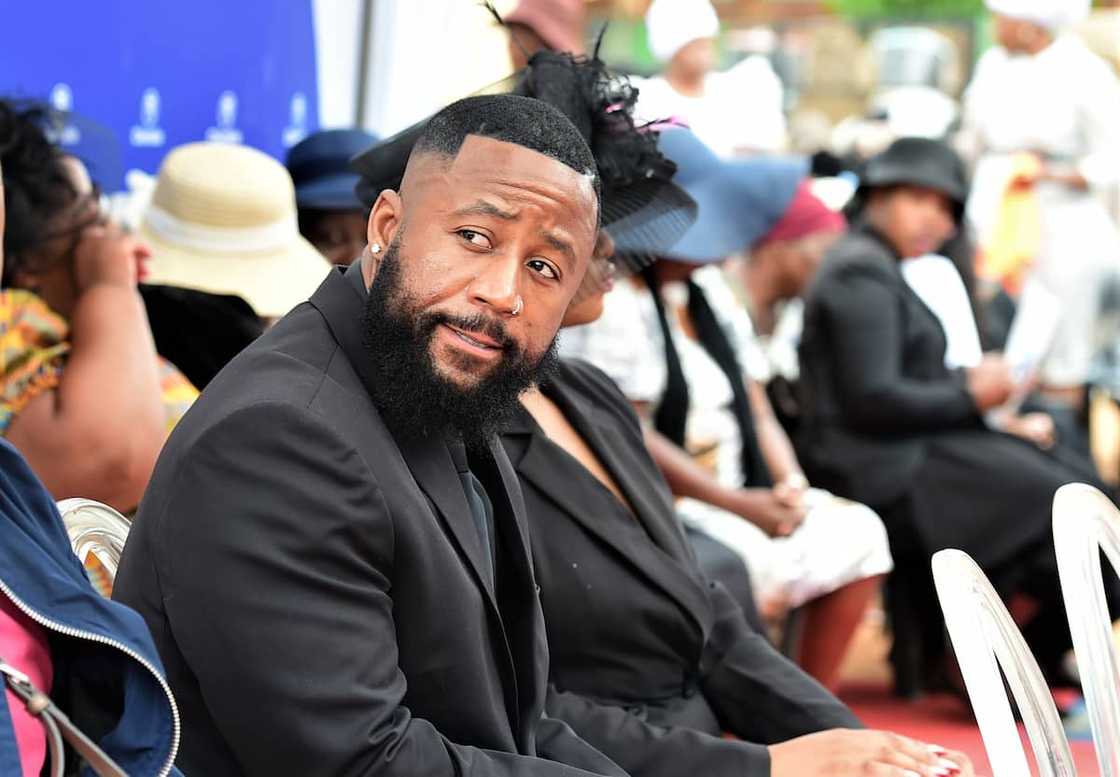 Cassper Nyovest attends the funeral service of DJ Sumbody