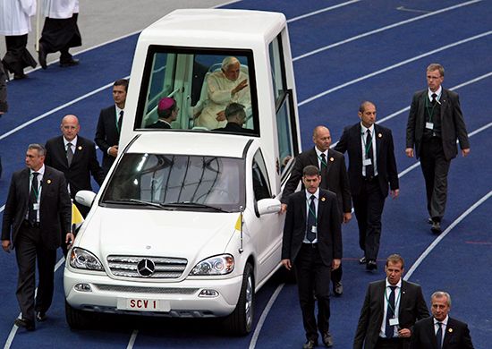 German-brand Popemobile for a German pope