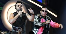 (Left) Luis Fonsi and Daddy Yankee (Ramon Luis Ayala Rodriguez) perform during the 2017 Billboard Latin Music Awards and Show at the Bank United Center, University of Miami, Miami, Florida on April 27, 2017. (music)