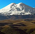 Mt. Elbrusvolcano, Western Caucasus mountain range, Russia. (dormant Russia)