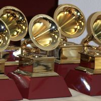 Grammy Award statuettes