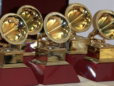 Grammy Award statuettes