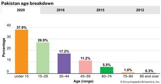 Pakistan: Age breakdown