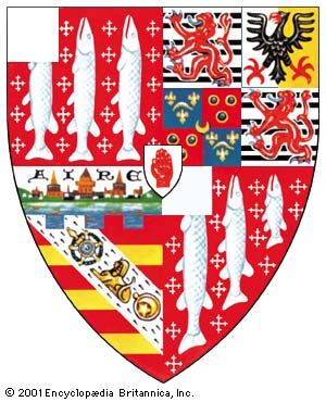 The image shows a family coat of arms.