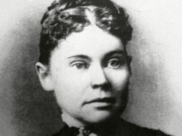 American murder suspect Lizzie Borden, 1890.