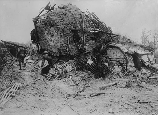 Scene from the Battle of Messines