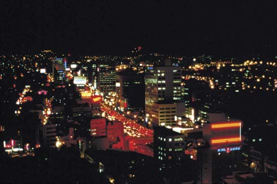 Busan at night