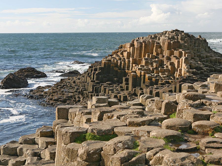 Giant's Causeway, Antrim, Northern Ireland. Basalt columns, UNESCO World Heritage Site