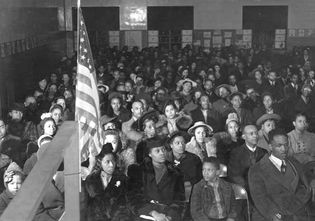 housing project: tenants' meeting