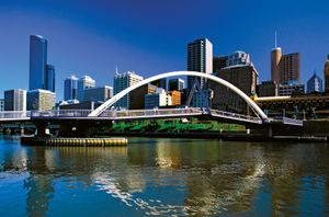 pedestrian bridge, Melbourne