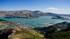 Christchurch and Lyttelton Harbour, New Zealand