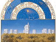 The illustration for December from Les Très Riches Heures du duc de Berry, manuscript illuminated by the Limburg Brothers, c. 1416; in the Musée Condé, Chantilly, Fr.