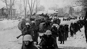 German troops at the Battle of Moscow, 1941–1942