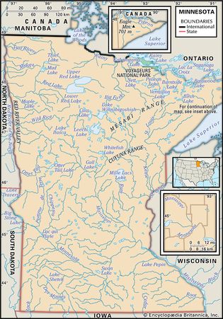 Physical features of Minnesota