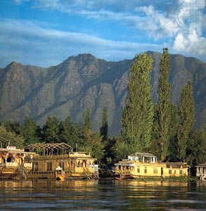 Srinagar, India: houseboats along Nagin Lake