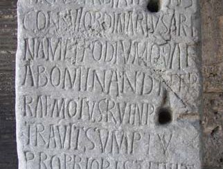 Latin inscription