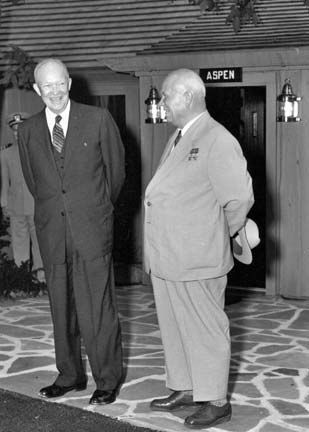 Dwight D. Eisenhower and Nikita Khrushchev