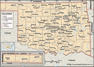 map of Oklahoma