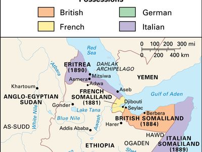 eastern Africa partitioned, c. 1914