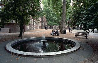 A quiet spot in The Temple, London, a complex of law offices and halls granted to members of the legal profession in the 17th century.