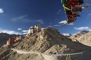 Leh, India: palace of the kings of Ladakh