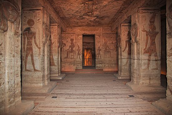 Abu Simbel, Egypt: Small Temple murals