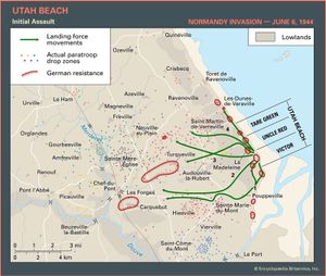 Utah Beach on D-Day