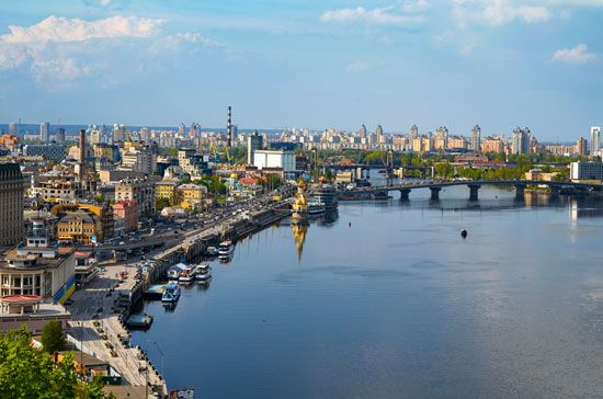 Dnieper River in Kyiv