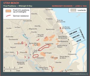 Utah Beach on D-Day