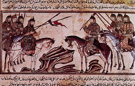 Rashīd al-Dīn: Mongol warriors from History of the World