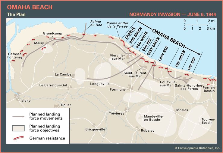 Normandy Invasion: Omaha Beach map