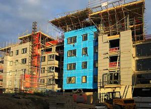 construction of apartment buildings