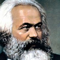 German political theorist Karl Marx; communism