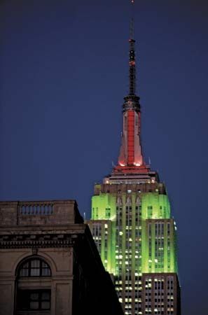 Empire State Building at night