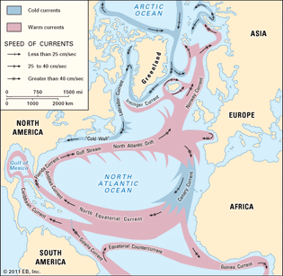 major currents, North Atlantic Ocean