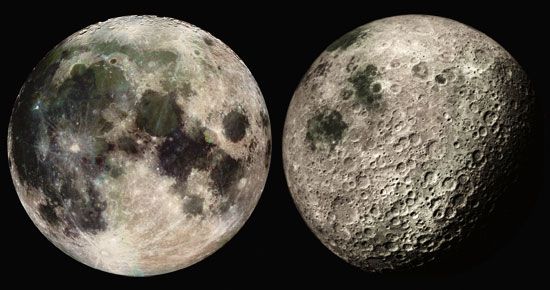 near and far sides of Earth's Moon