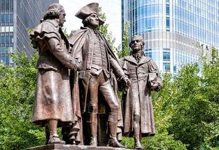 George Washington, Robert Morris, and Haym Salomon