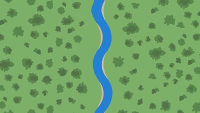 Learn how various disturbances in rivers and streams result in the formation of meanders