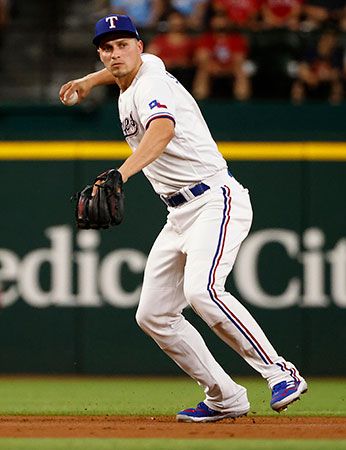 Corey Seager, shortstop for the Texas Rangers