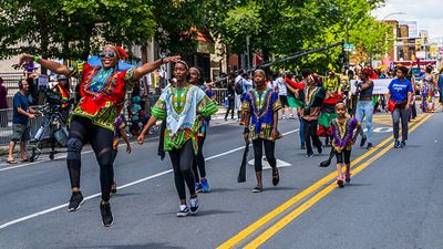 Juneteenth Parade at Malcolm X Park, Philadelphia, Pennsylvania, June 22, 2019. (emancipation, slavery)