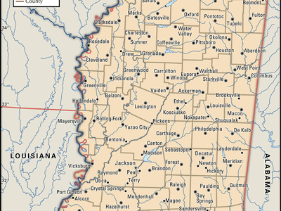 map of Mississippi