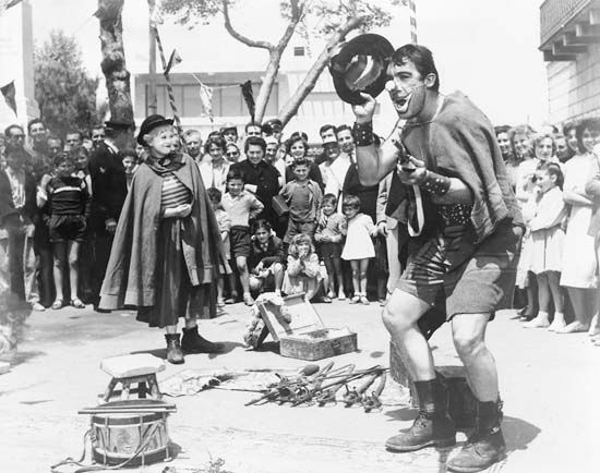 Anthony Quinn in La Strada