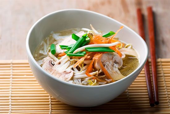 Asian noodle soup